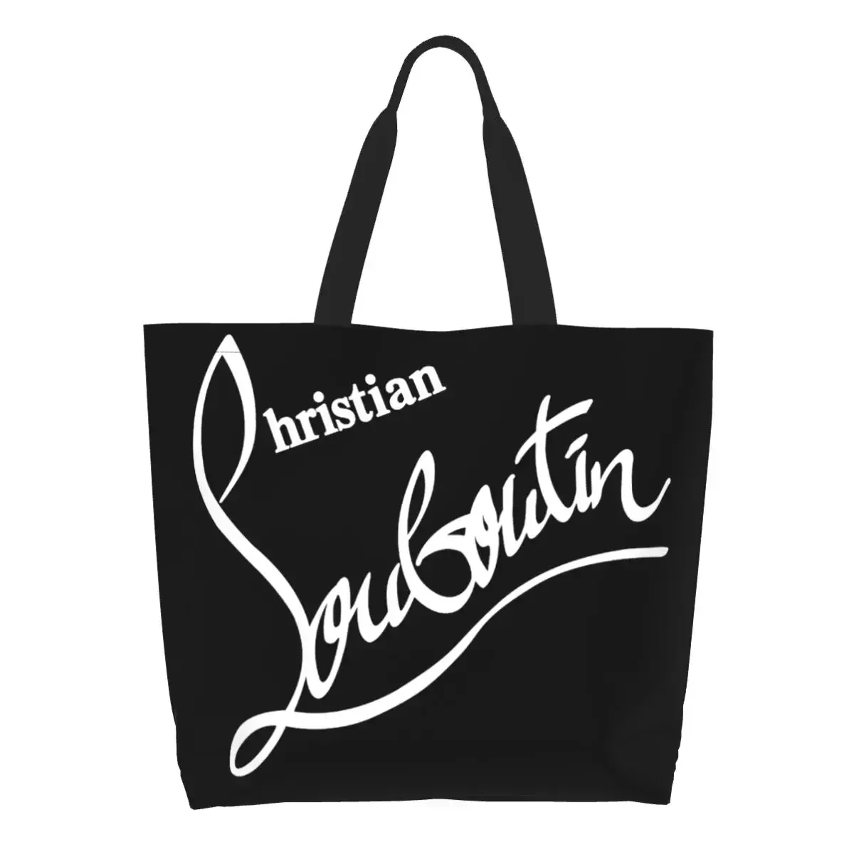 High Heels Christians Shopping Bag Large Capacity Reusable Luxury Stuff For Female Stylish Shoulder Bag