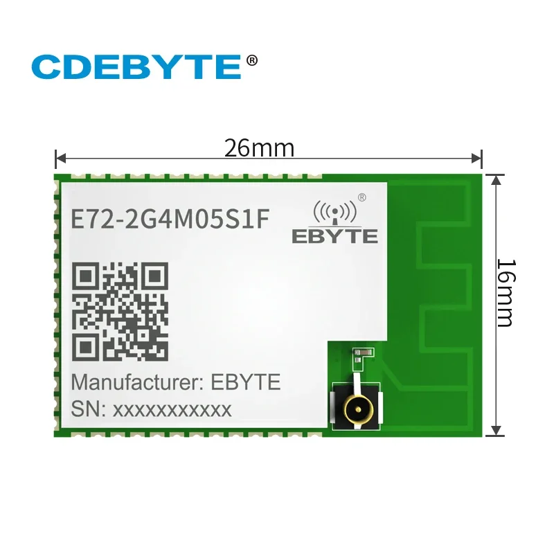 Модуль CC2652 ZigBee 3.0 2,4 ГГц CC2652RB с резьбой BLE 5 дБм CDEBYTE E72-2G4M05S1F Многопротокольный модуль Bluetooth PCB