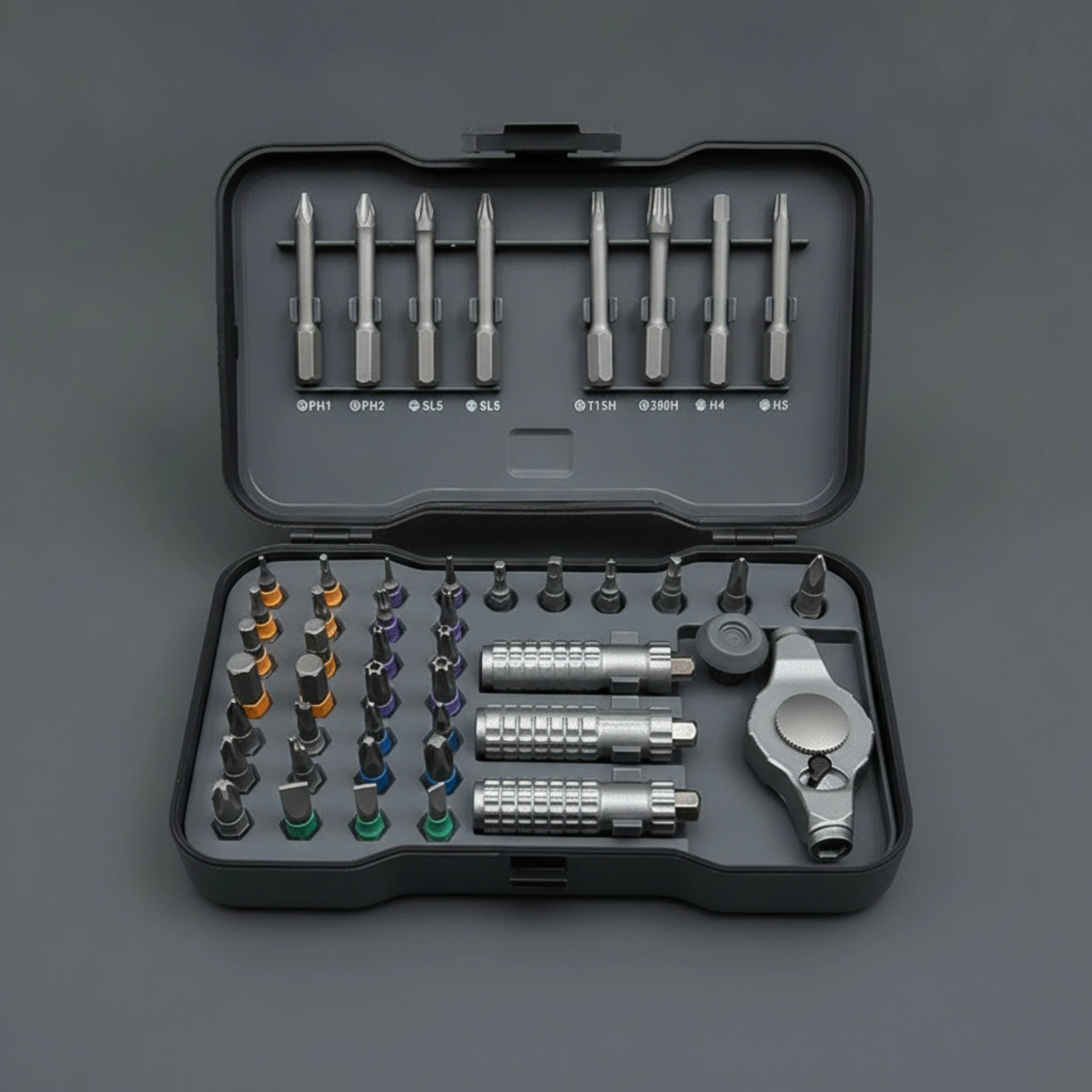 Ratchet Screwdriver Set Ratcheting Screwdriver Set with Storage Case Tool Organized Compact for DIYers, Home Repairs