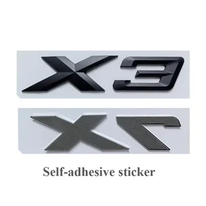 Auto -Kofferwagen -Autoaufkleber, ABS, 3D -Chrom, Schwarz, Emblem -Logo, Schriftzug, Autozubehör, BMW X1, X2, X3, X4, X5, X6, X7 8 Hauptverkäufe BMW X6 Emblem - №6