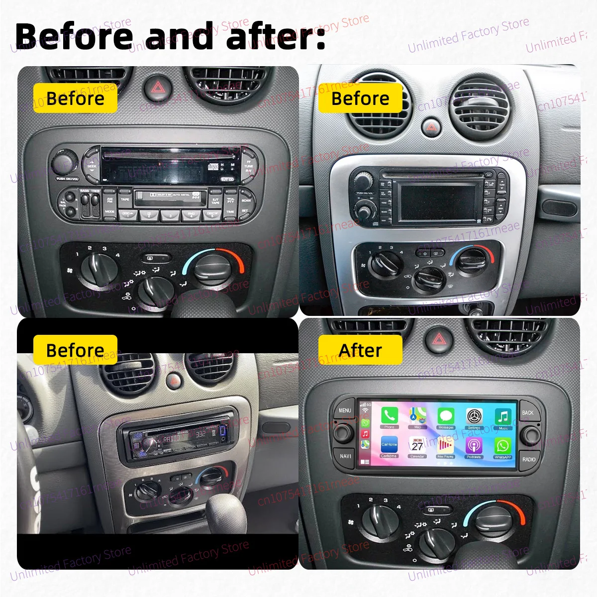 Android 13 Car Multimedia for Jeep Liberty 2002-2007 6.86