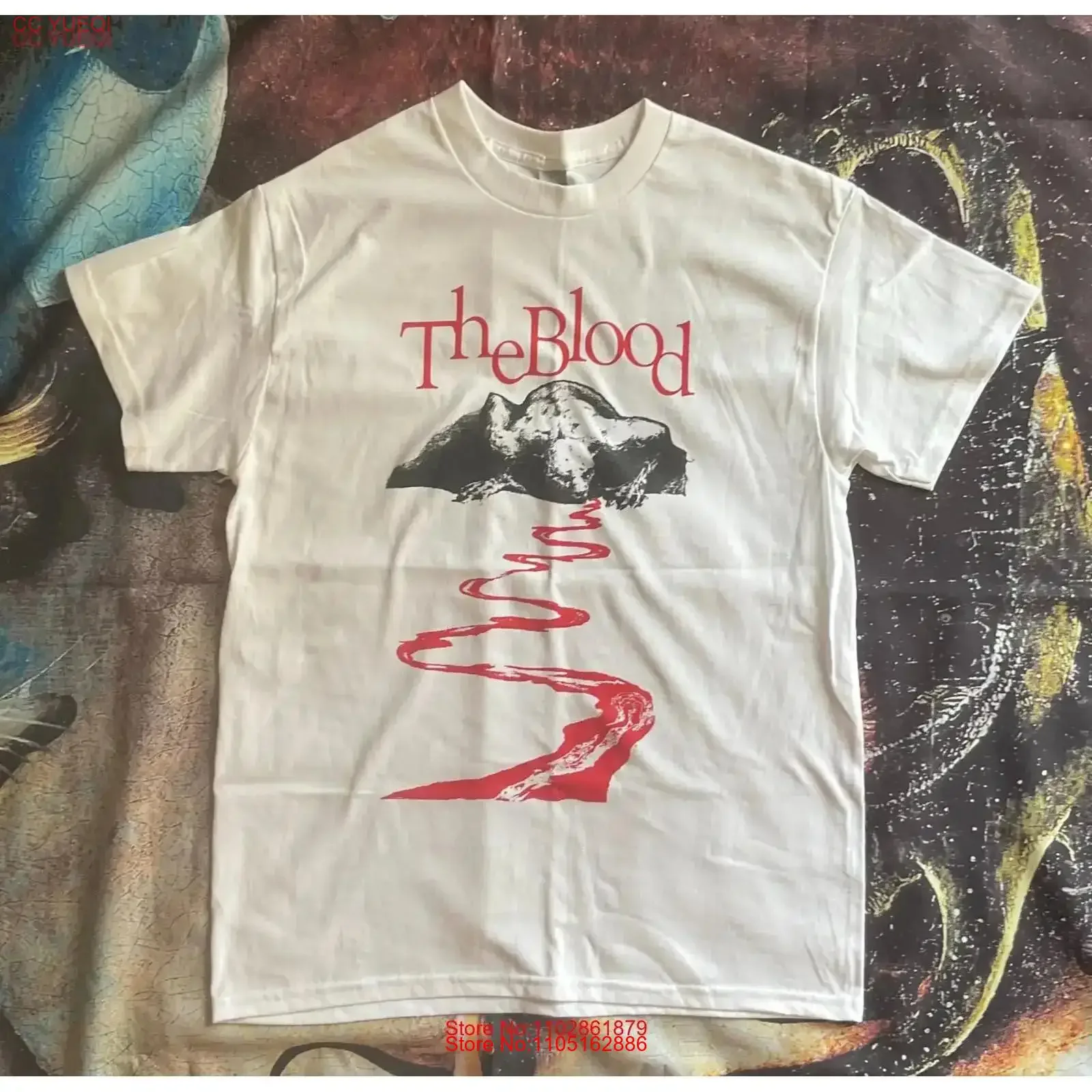 

Рубашка The Blood НОВЫЙ винтажный стираный топ для повседневной носки Универсальная повседневная дизайнерская одежда Мягкая мода Стильный homme Унисекс
