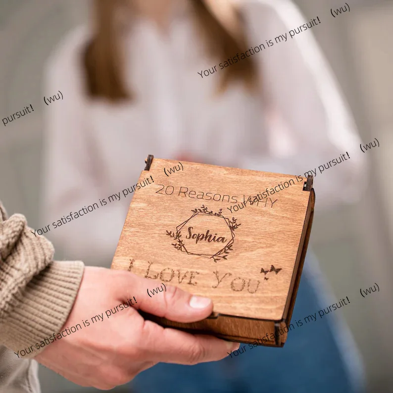 Valentine's Day Love Puzzle Anniversary Gifts Wooden 20 Reasons to Love You Puzzle Adult Gifts