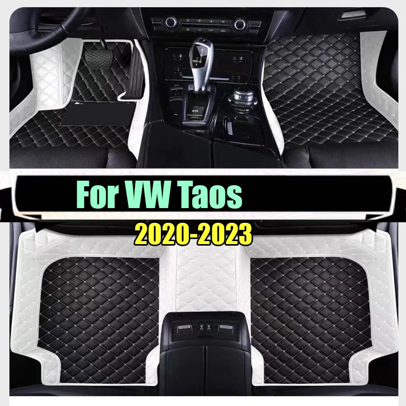 Floor Mats For VW VW Taos Tharu 2020~2023 Waterproof Tapetes Para Automovil Car Mats Alfombra para Auto Car Accessories