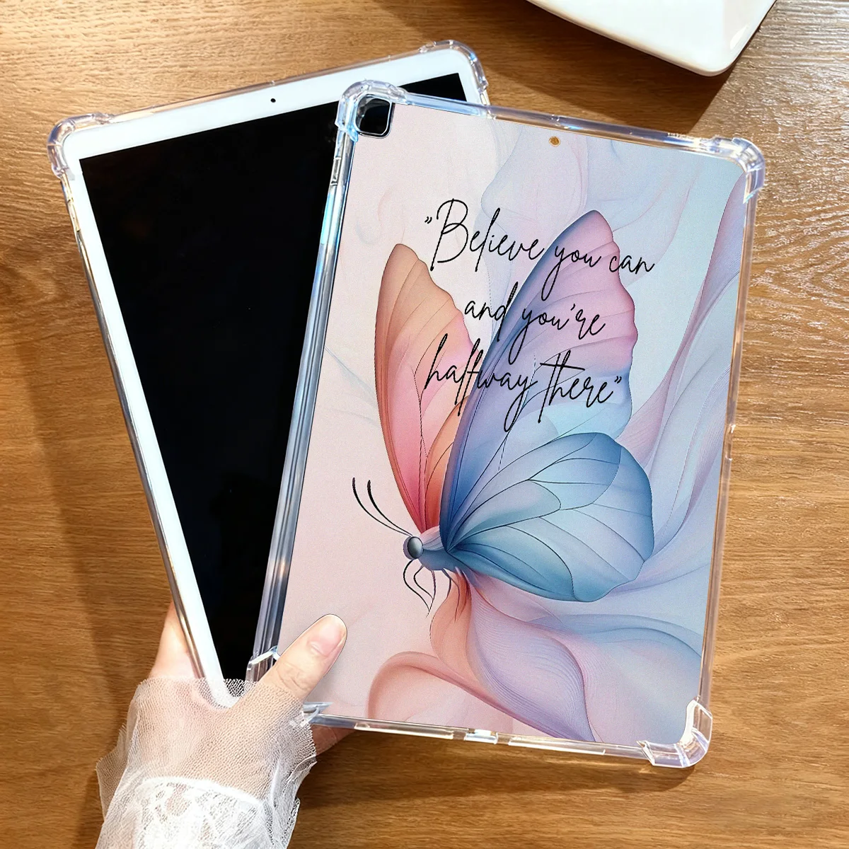 Silicone Butterfly Case For Samsung Galaxy Tab A9 S10 Fe A9 Plus S6 Lite S10 Lite A11 A8 S9 FE Plus S7 FE S8 Protective Cover