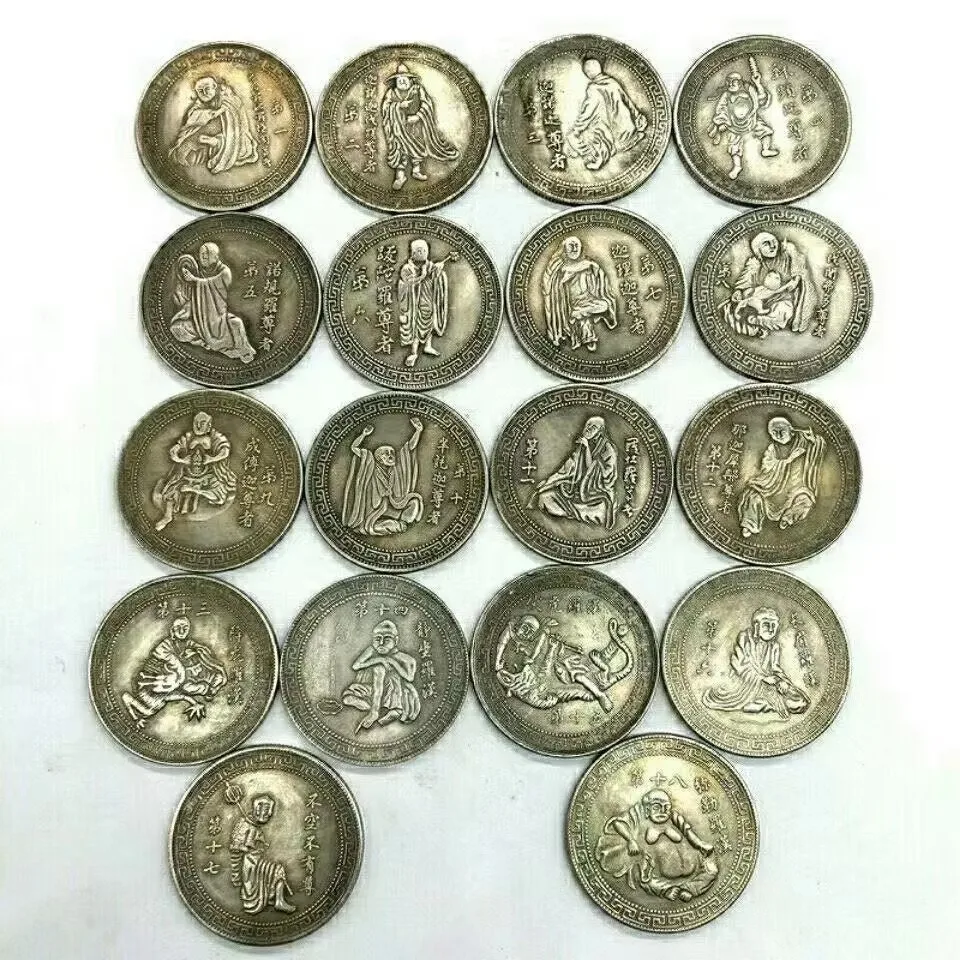 Antique silver coin collection,a set,18 Fairies,Collection&Adornment,Free shipping