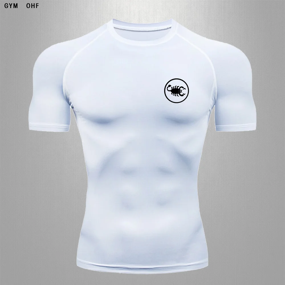 

Dry Fit Men'S High Quality Boxing T-Shirt Sports Running Jogging T-Shirt Sports T-Shirt MMA Rashguard Gym Track Muscle Camisetas