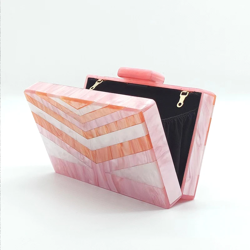 2022 Women\'s Handbag Luxury Designer Party Wallet Orange Mini Female Cross Bag Evening Clutch Brand Chain Shoulder Exact Replica