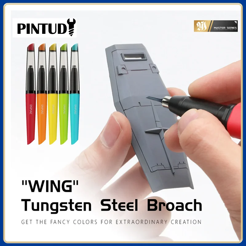 DSPIAE PT-TH PRO „WING” stal wolframowa Push Broach Push uchwyt noża DIY narzędzie do grawerowania do montażu narzędzia do budowania modeli Hobby