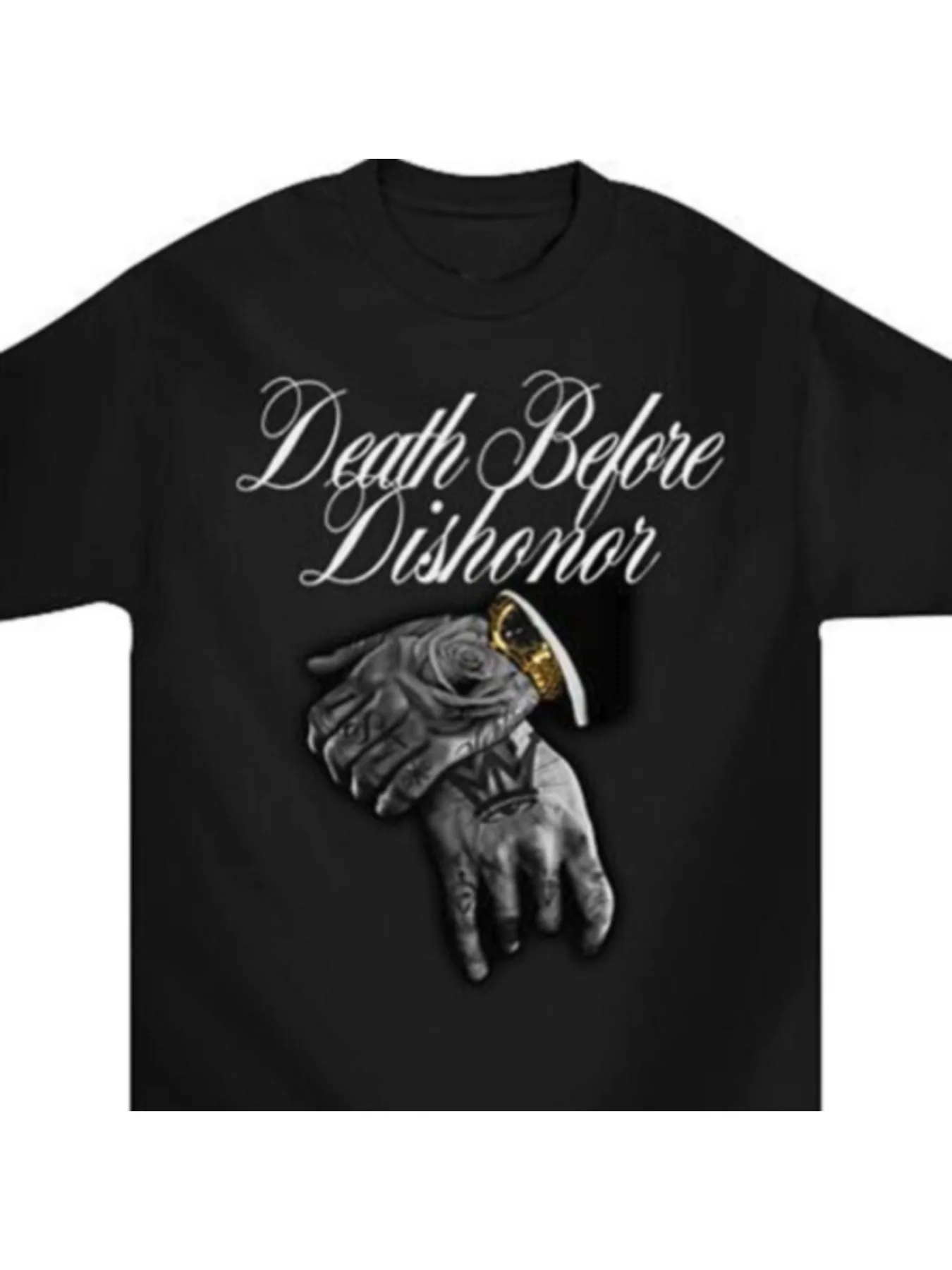 

Mafioso Men's Death B4 Dishonor Short Sleeve T Shirt Black Hiphop Crew T Shirt Cl... Mafioso Mens Death