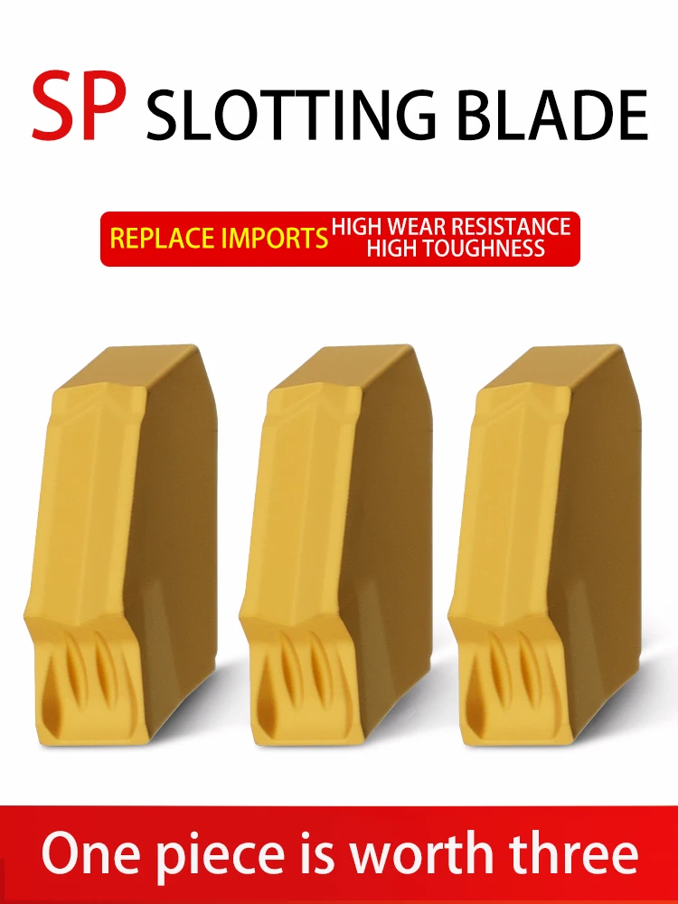 

Single-Ended Groove Insert Sp200/Sp400/Sp300/Sp500 Single-Ended Cut-Off Grain High Standard Quality