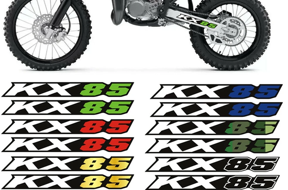 

For KAWASAKI KX 85 KX85 2001-2022 Swingarm Reflection Stickers Decals Stripes Sticker Decal Stripe