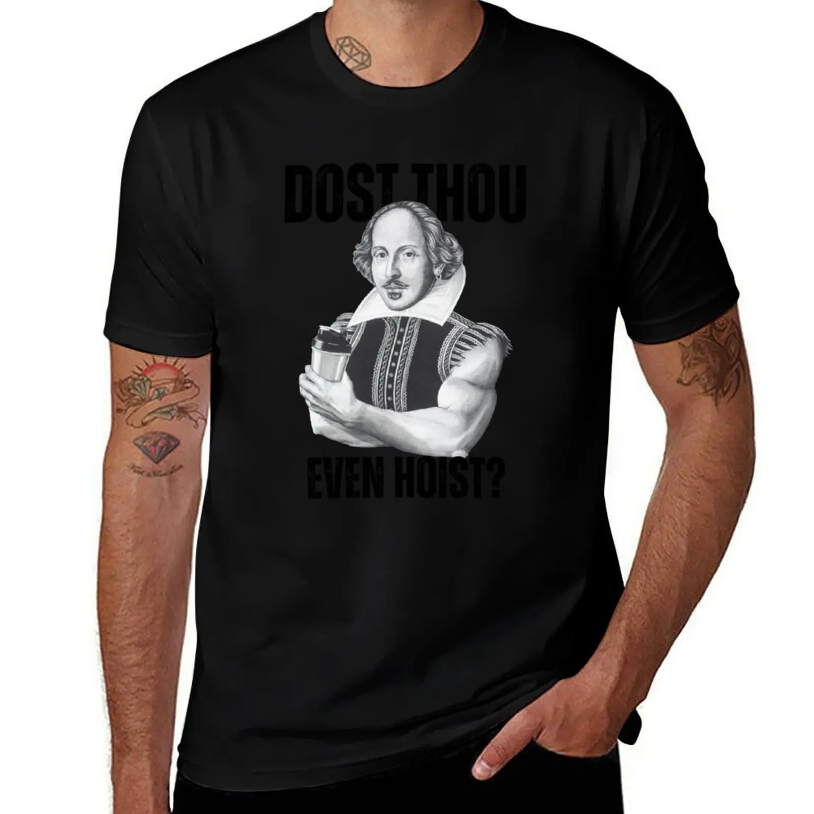 

Dost Thou Even Hoist Weightlifting Deadlift Fitness Gym T-Shirt Basic Breathable Solid Color T-Shirt