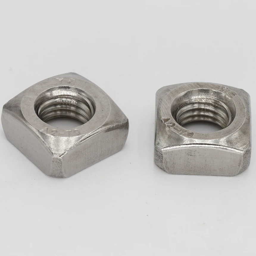 M6 M6*10*5 M6x10x5 (ID*Length*Thickness) DIN557 201 304 Stainless Steel 201ss 304ss Fastener Metric Thread Square Nut