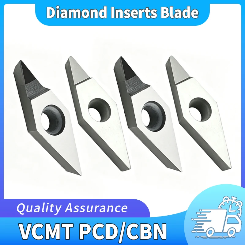 

1PC VCMT160402 VCMT160404 VCMT160408 VCMT160412 PCD CBN Diamond Inserts Blade VCMT Turning Tool CNC Lathe Cutter