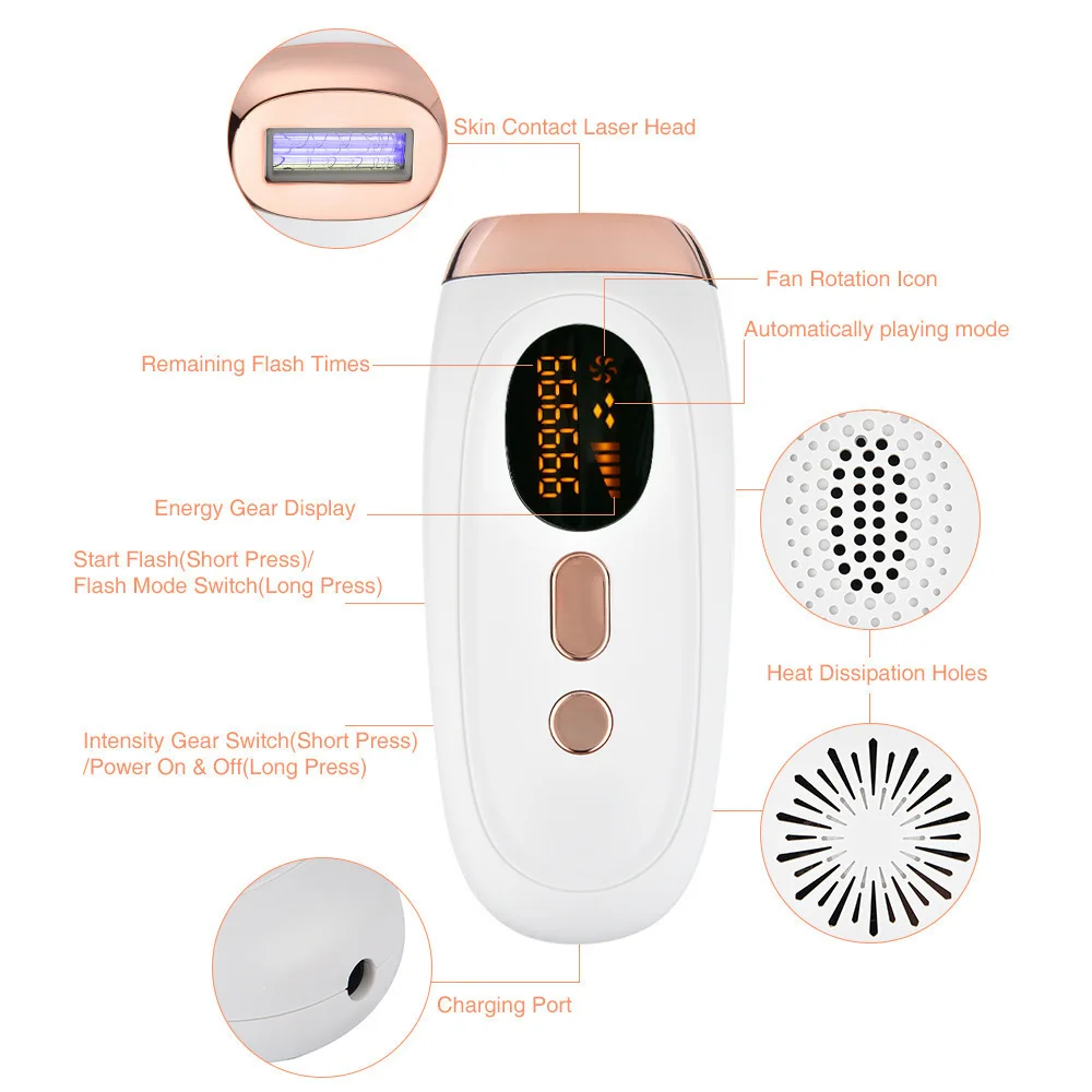 Portable IPL Laser Epilator 999999 Flashes - Painless, Permanent Hair Removal for Women’s Body and Bikini Line image 5