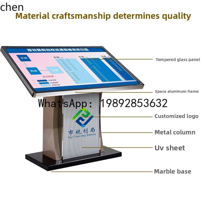 A Floor Standing Floor Plan Mall Vertical Sign Display Stand Index Sign