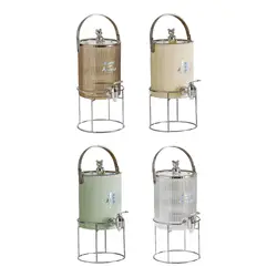 Beverage Dispenser with Spigot with Stand Cold Water Jug 3.5L Water Drink Dispenser for Party Kitchen Household Home Milk