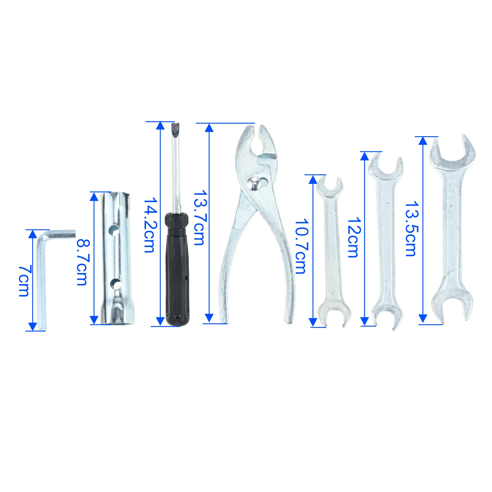 1Set Universal Motorcycle Spark Plug Wrench Socket Tool Kit Screwdriver Pliers Sleeve Wrenches Kits Motorcycle Accessories