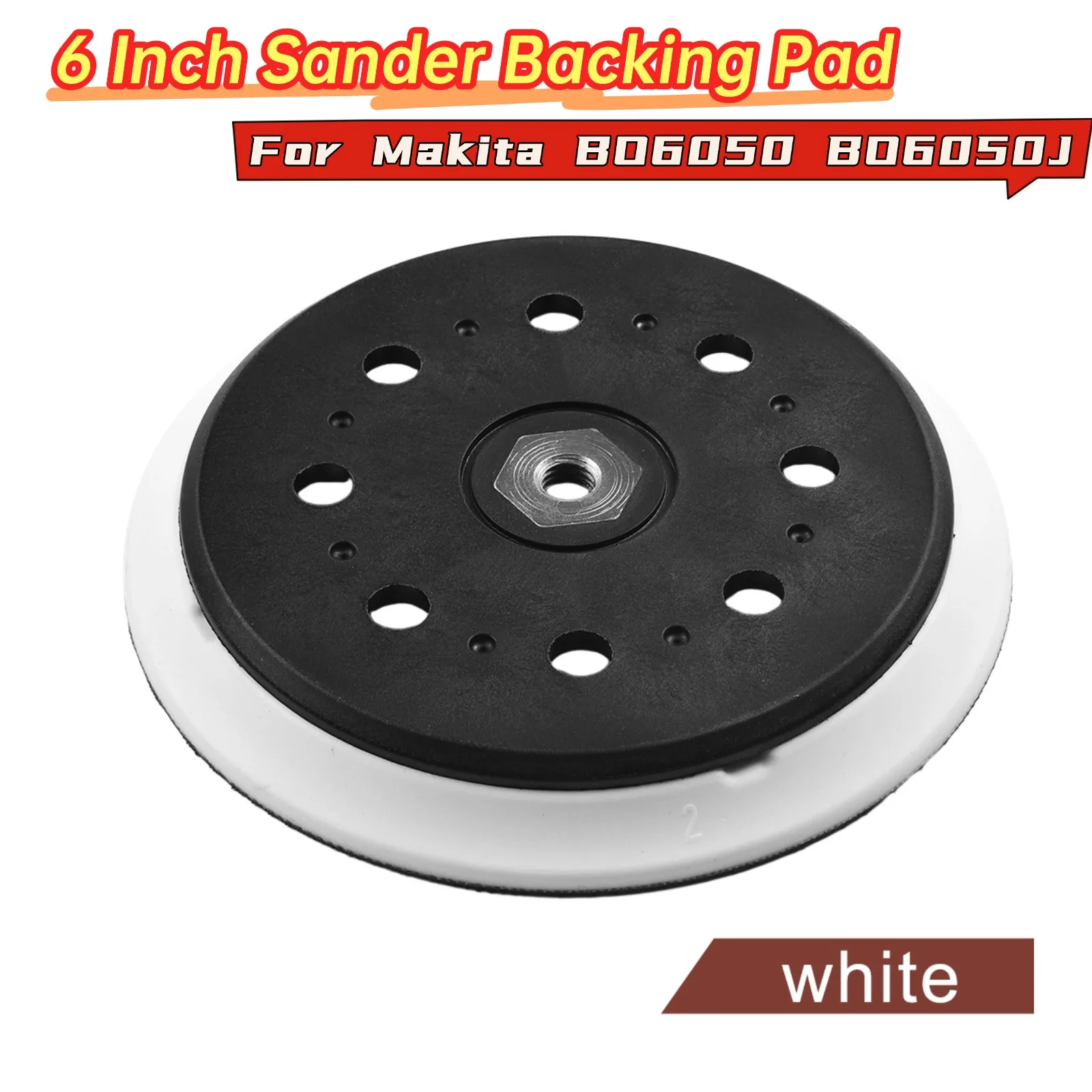 Tampon de support de ponceuse orbitale, disque de polissage pour Makita BO6050, BO6050J, 197314-7, remplacement de ponceuse, outils convertibles, 6 ", 1PC