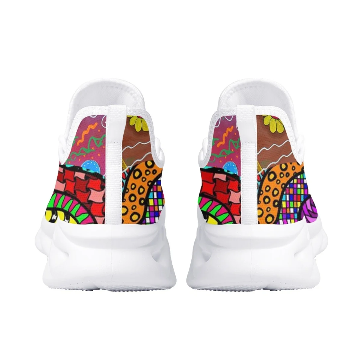 2023 New Stylish Peace Love Shoes Women Breathable Round Toe Casual Jogging Sneakers Fashion Ladies Dirt Resistant Footwear