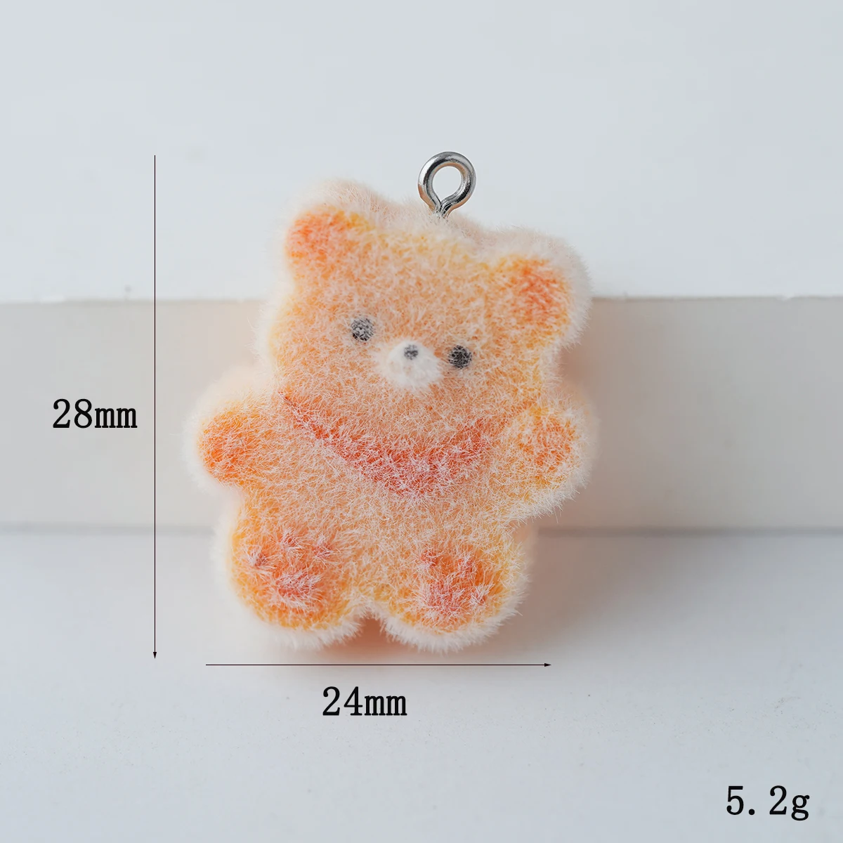 20pcs Cute Bear biscuits Charms Cartoon resin animal pendant for diy jewelry Necklace Keychain Accessory making