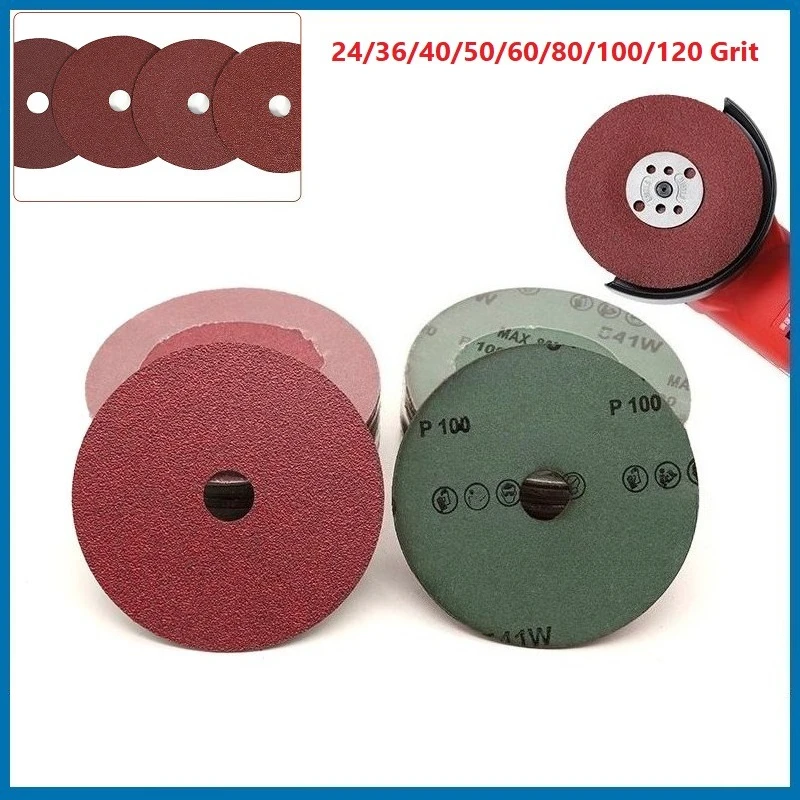 

Steel Grinding Sandpaper Sanding Discs 4" 5" 100/125mm 24~120 Grit Diamond Polishing Grind Sander Wheel For Angle Grinder