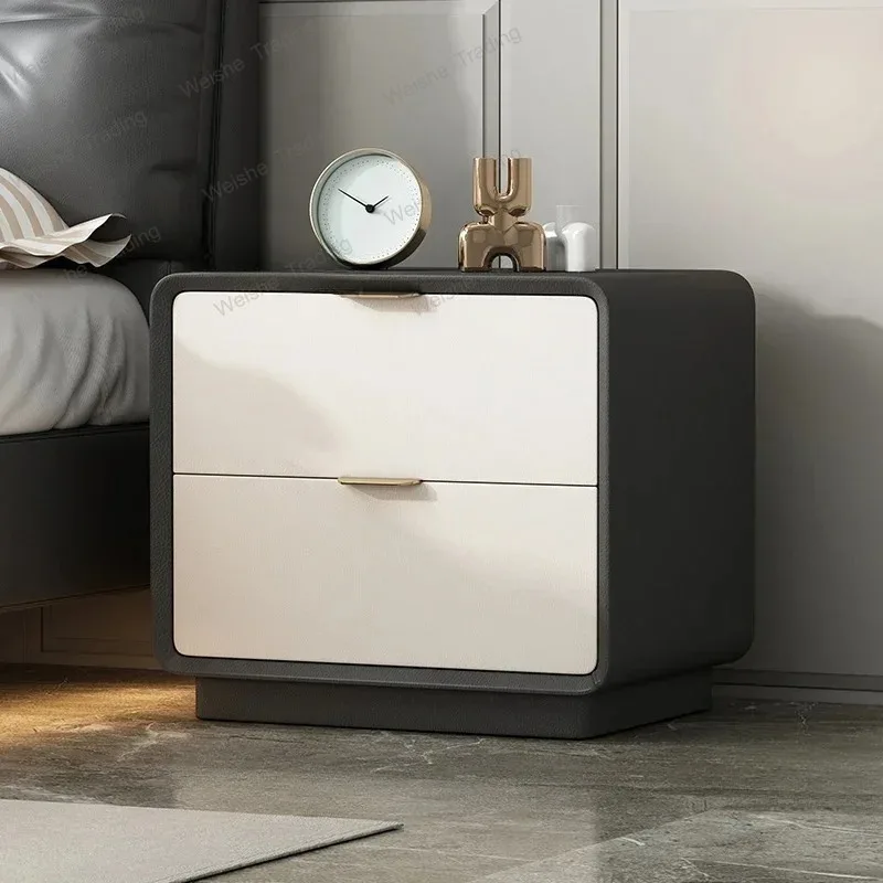 luxury White Night Table Bedroom Minimalist nordic Storage Nightstand luxury Trendy Home Furniture