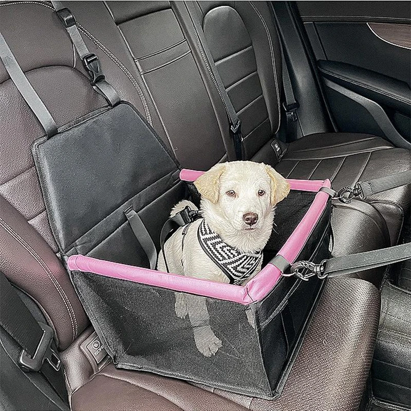 

Car Pet Dog Carrier Seat Waterproof Basket Oxford Cloth Dog Car Seat Folding Pet Carrier Bag For Small Medium Size Cat Dog