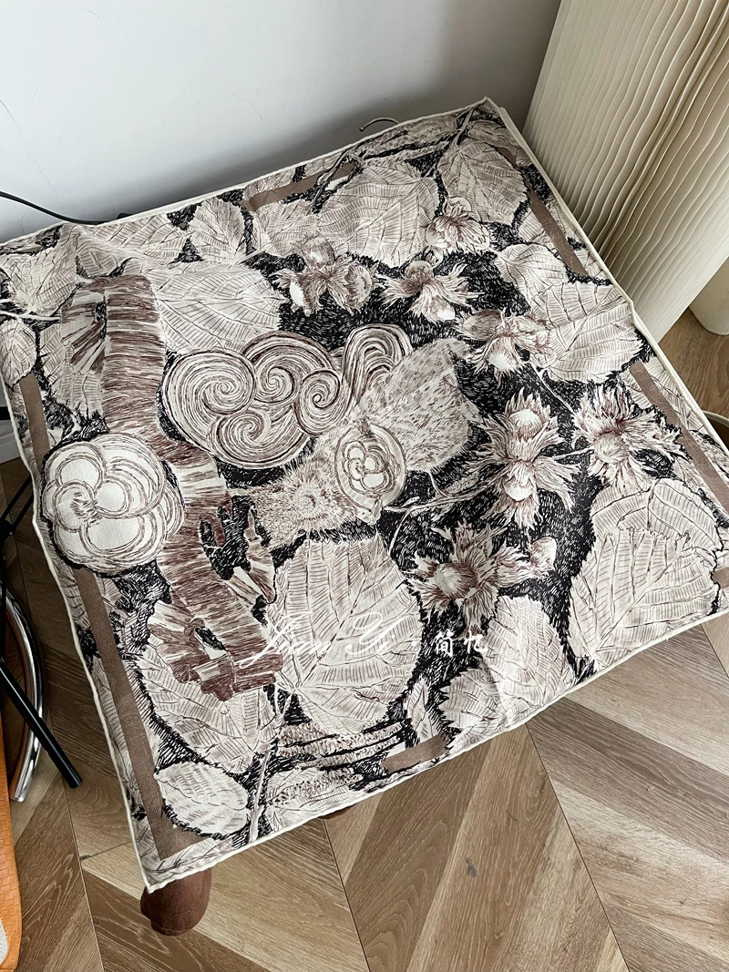 

Маленький шелковый кашемировый шарф 65 см, скрученные шали с гербами, зимние теплые шерстяные шарфы люксовых брендов, шарфы высокого качества, рождественский подарок для мамы