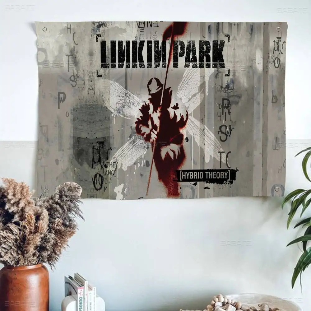 باند L-Linkin P-Park راية عالية الجودة مطبوعة على طراز الغلاف الجوي الفني علم التخييم #1