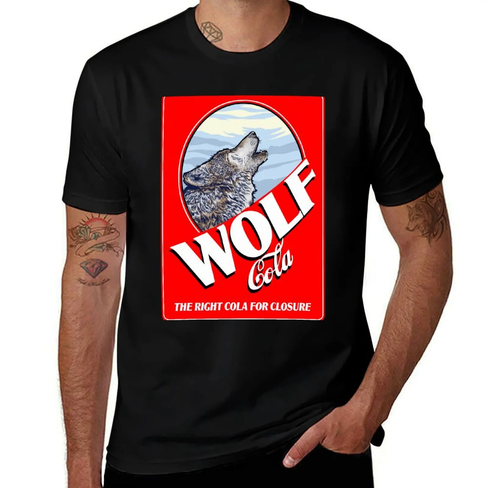 

Wolf Cola T-Shirt Funny t-shirt quick-drying tees korean fashion mens graphic t-shirts funny