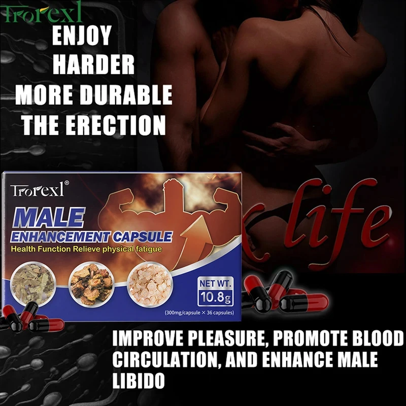 American Ginseng Capsule 100% Pure Non-GMo Supports Reproductive Health Natural Energizer