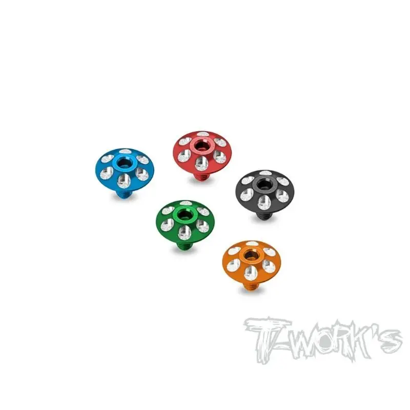 

Original T Works TO-335 1/10 Light Weight Aluminium 9.5mm Wing Washer Screw 2pcs. (5 colors) Rc Tool