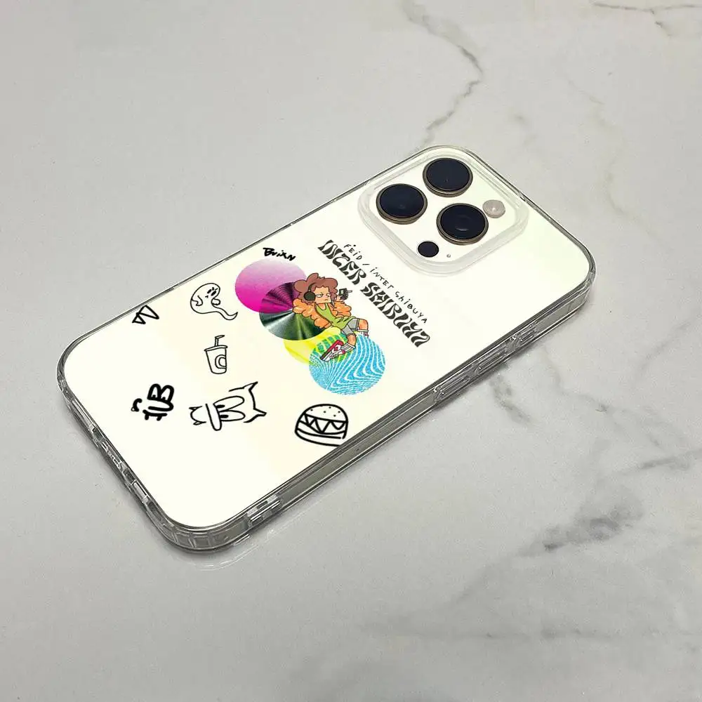 حافظة هاتف F-Feid FERXXO VOL Sagrado لهاتف iPhone 17,16,15,14,13,12,11 Plus,Pro,Max,Plus,E,SE4,صندوق شفاف صغير