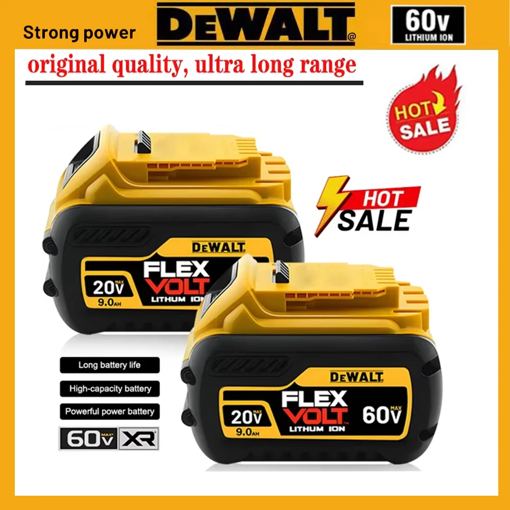 High Rate 100% NEW Genuine Dewalt 20V 2AH 5AH 6AH Battery,  Rechargeable Lithium Ion Battery, Dewalt DCB200 Power Tool Battery