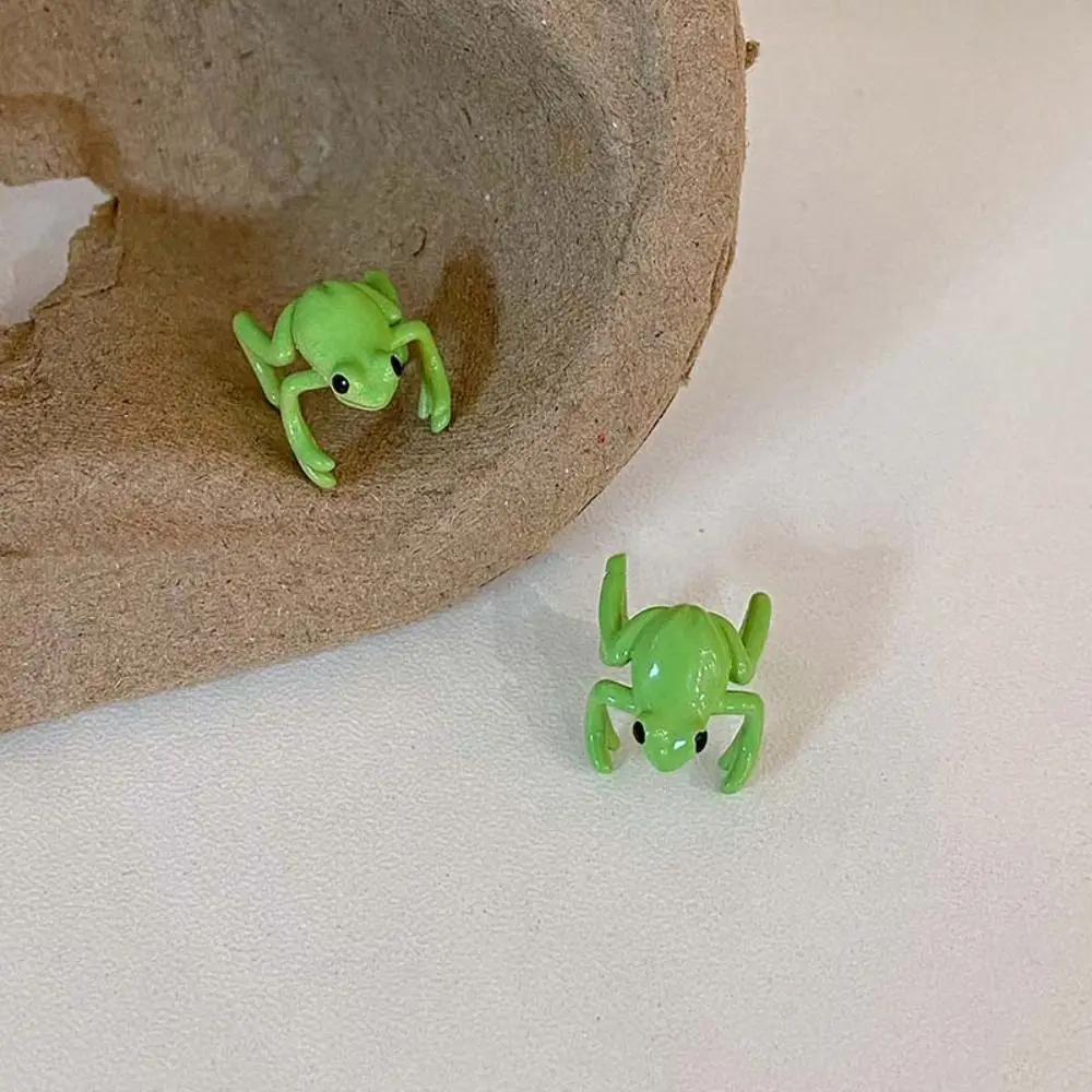 Adorable Animal Design Frog Ear Clips Comfort Fit Cute Clip-On Ear Jewelry Fashion Without Piercing Chic Ear Cuff Gift-Giving