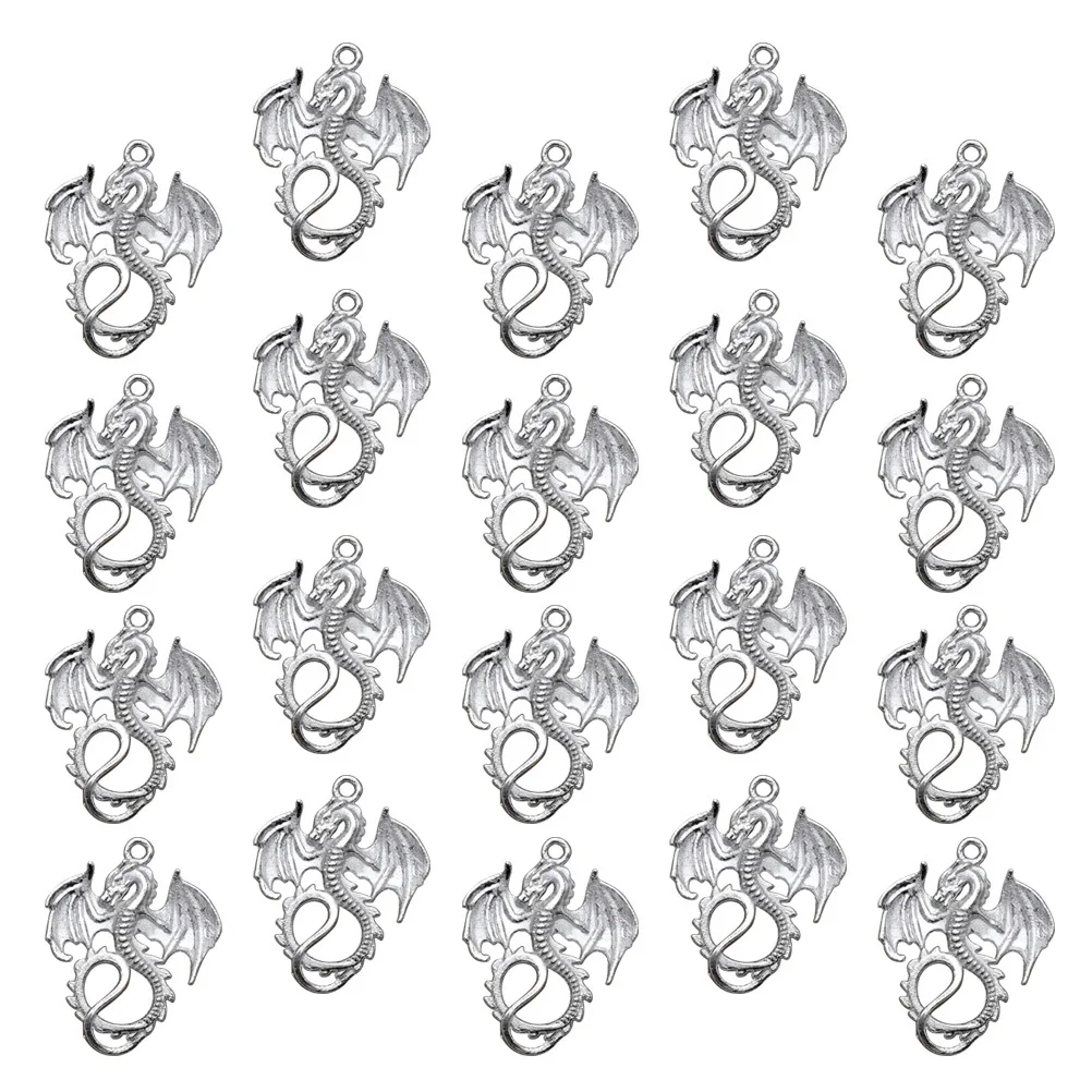 

20 шт., подвеска из сплава «Летающий дракон», простой дизайн, сделай сам, изготовление ювелирных изделий, ожерелье, браслет, аксессуары для скрапбукинга