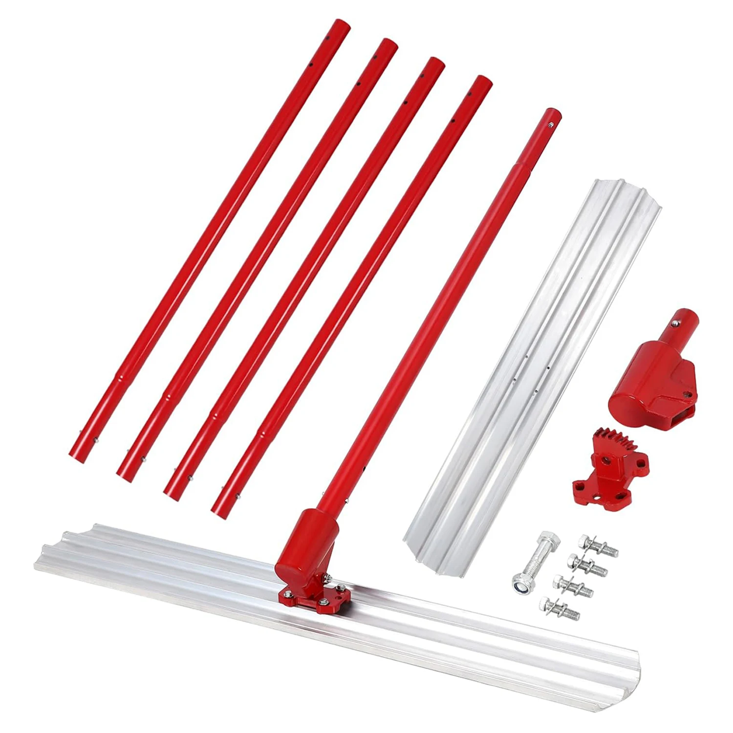 مجموعة أدوات تعويم الثور الخرساني مقاس 48 × 8 بوصة أدوات مجرفة أسمنتية، أدوات تشطيب الخرسانة من سبائك الألومنيوم والمغنيسيوم مع دعامة تعويم الثور