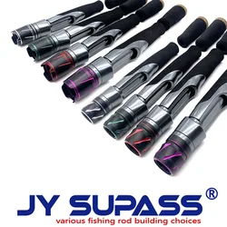 JY SUPASS VSS Custom Fishing Rod Reel Seat With reelseat locking nut ,Black EVA Grip Handle Reelseat set for Fishing Rod Repair