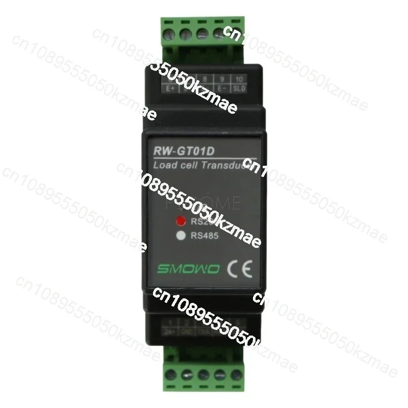 Load Cell Amplifier 24-bit AD Weighing Transmitter Weight Sensor Voltage Current Converter RS232 or RS485 Modbus RTU Din Rail