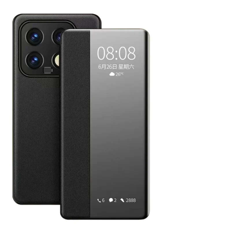 Cover For Xiaomi 14 Ultra 13 Pro View Windows Flip Leather Phone Case For Mi 11 12 Full Protective Clear Cover #2