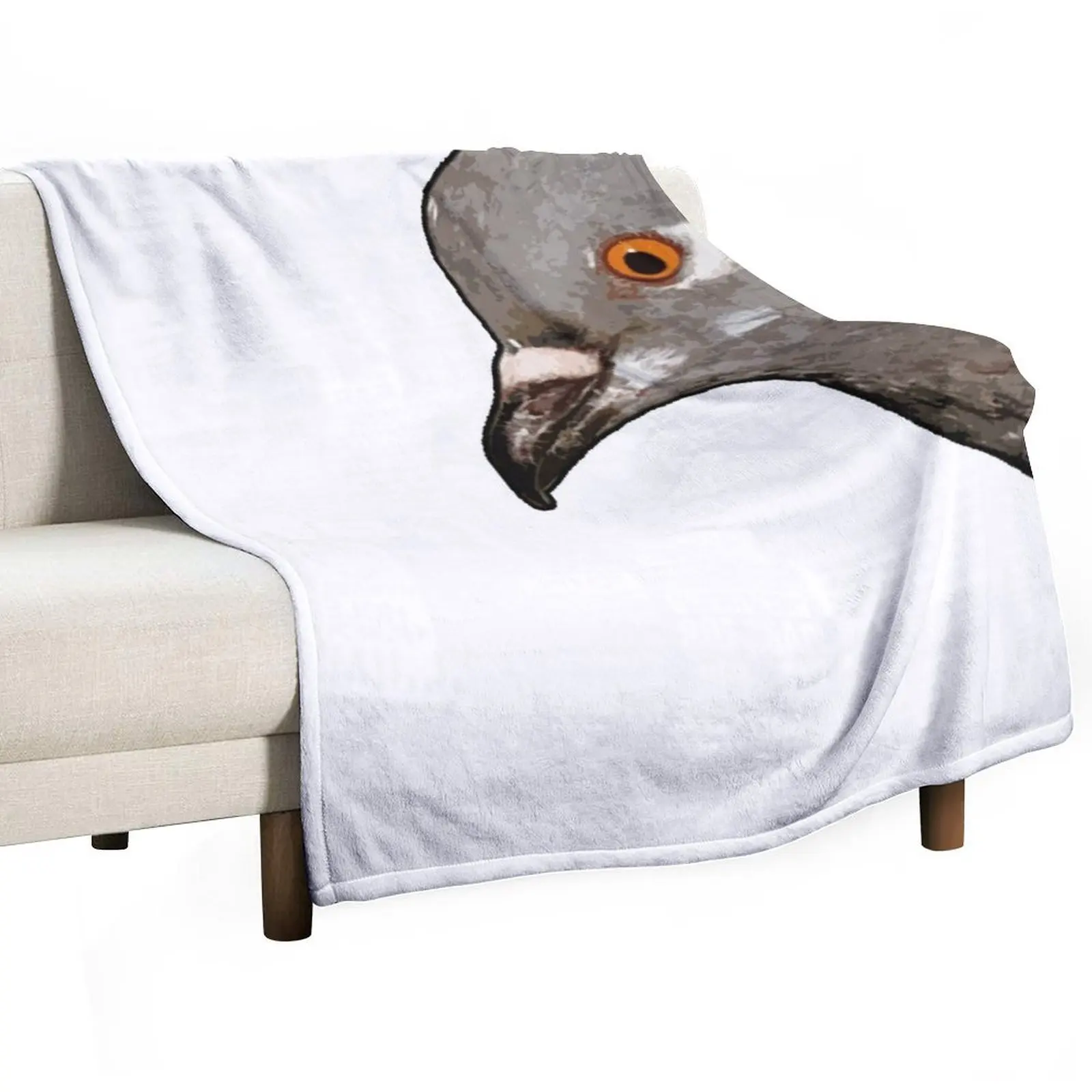 

Brian the Pigeon Throw Blanket Vintage for sofa For Baby bed plaid Blankets