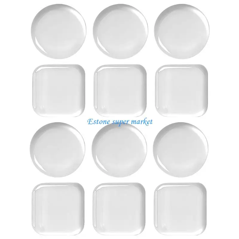 090B 2 مجموعة سدادات حماية لاصقة لمقبض الباب الشفاف #1