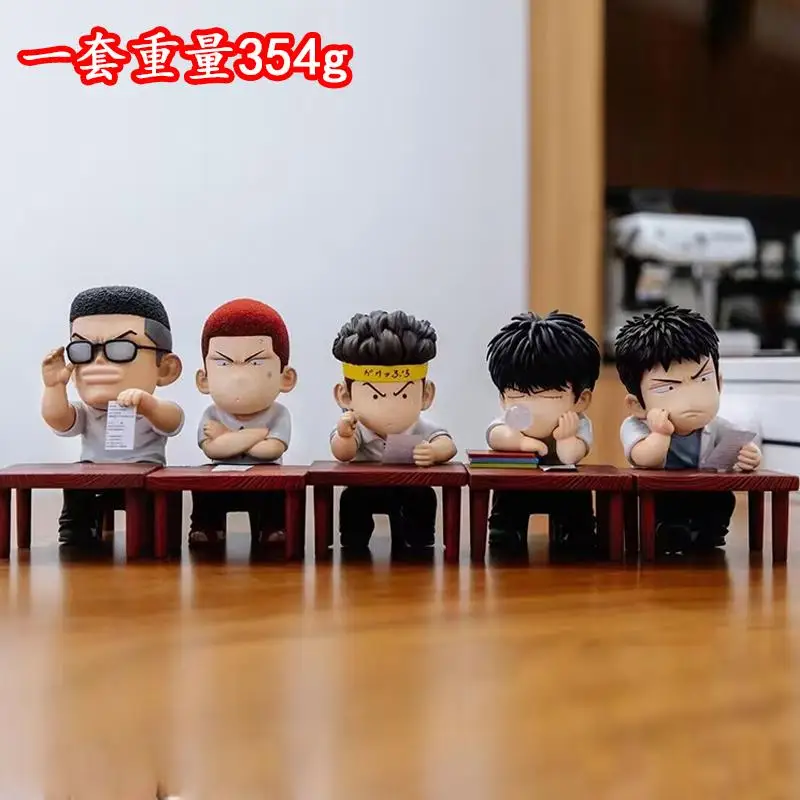 5-Pack/Set Slam Dunk Exam Series Figures Desktop Ornaments Car Models Boxed Figures For Childrens Gifts Wholesale