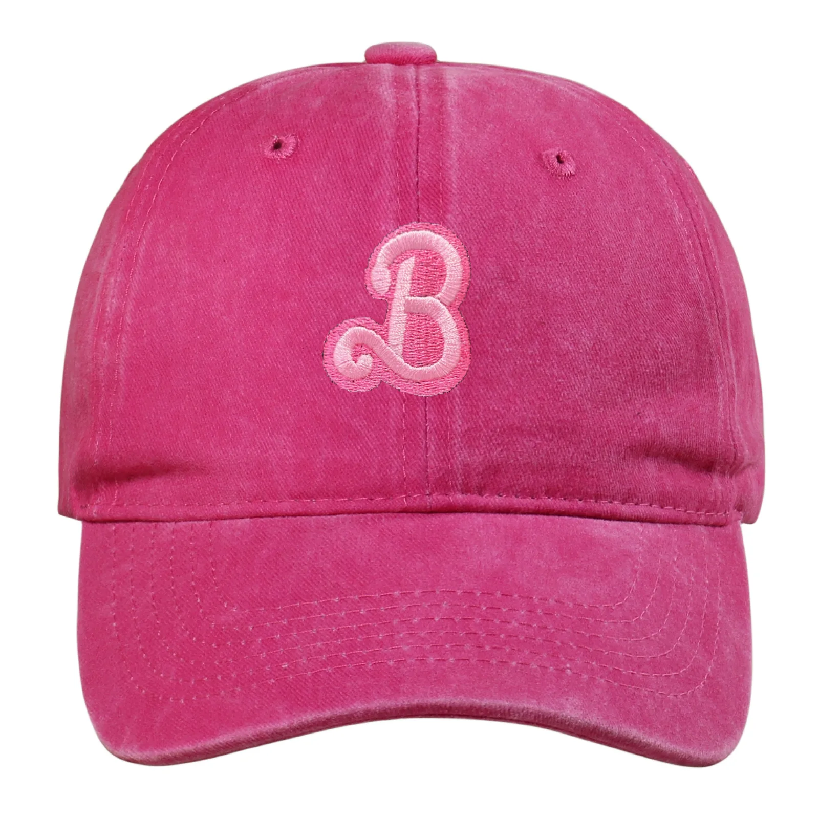 Trend Versatile Baseball Cap New Retro Washed Baseball Cap Korean Version Cute Embroidered Curved Brim Fashion Cap Women 2