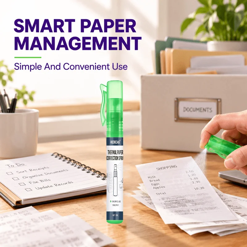Privacy Protection Eraser Spray Pen Thermal Paper Corrector Quick Data Erase Personal Information Identity Theft Portable