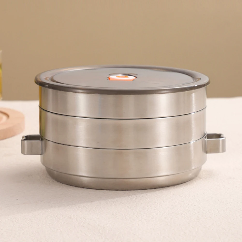  Stainless Steel Insulated Lunchbox With Compartments Lunch Container Heatable Portable Leak-proof Lunch Box For Fresh Meals
