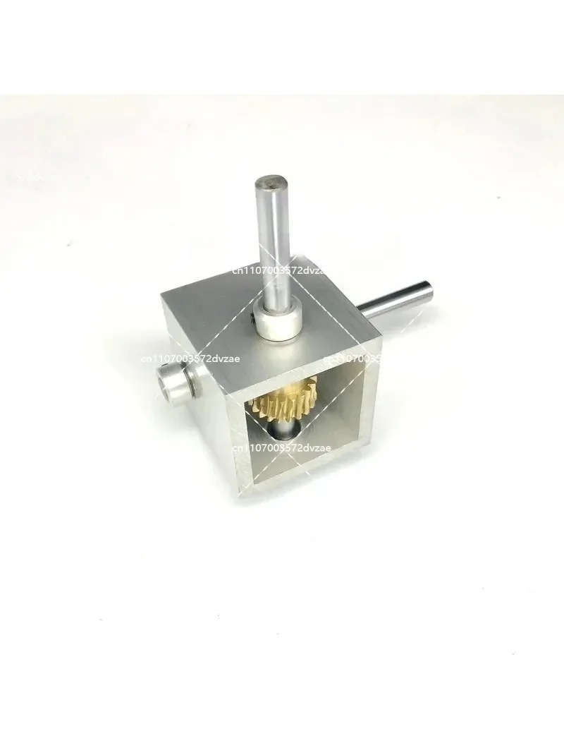 

Worm gear reducer small gearbox 90 degree right angle reversing gearbox 1:10 1:20 corner gear