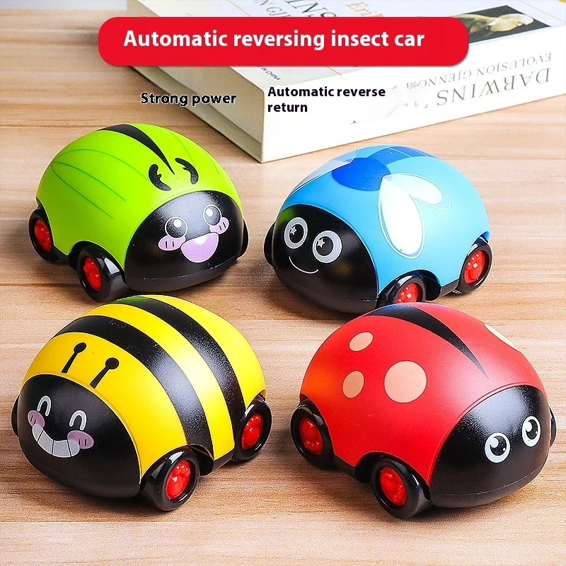 A two-way car that can move forward and backward resistant to impact inertia small car baby boy rebound mini car, children's toy